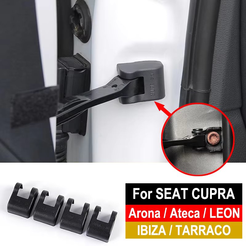 For SEAT Tarraco Arona Ateca Leon MK4 IBIZA 6F FR Accessories Car Door Check Stopper Arm Protecotr Cover Waterproof
