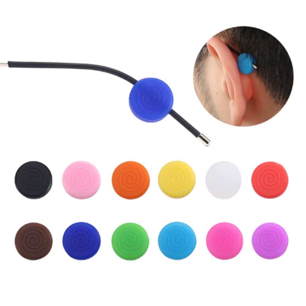 20pcs(10pairs) Round Soft Silicone Glasses Eyeglasses Anti Slip Ear Hook Kids Adult Eyewear Temple Tip AccessorySport Use