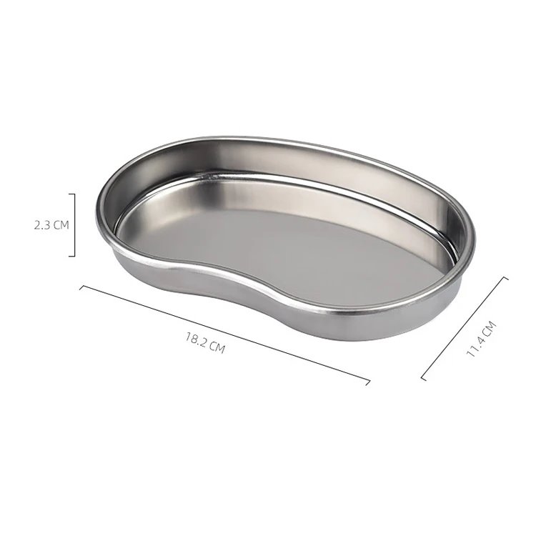 Stainless Steel Medical Plate Surgical Bending Tray Disinfection Eyebrow Lip Permanent Makeup Body Art Dental Tattoo Accessories