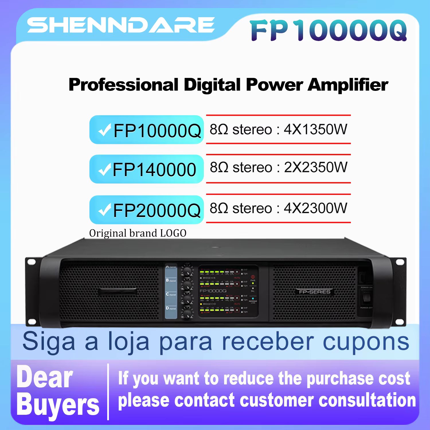 FP10000Q/FP20000Q Audio Power Amplifier 4 Channels 4x1350W 10000 Watts Live Show Professional Disco Dj Audio Speakers Subwoofers