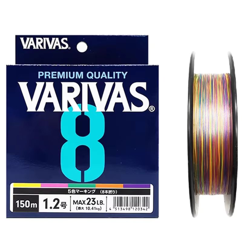 Original VARIVAS 8 Braided Line 8X 150m 300m 5 Color All for Fishing Line MaxDrag Multifilament PE Line for Saltwater Sea Fishin