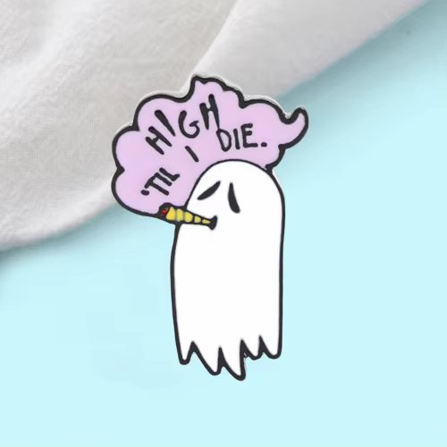 Halloween Party Enamel Brooches for Women Men Cute Ghost Pins Badges Cartoon Spooky Pet Clothes Pin Kids Backpacks Jewelry Gifts