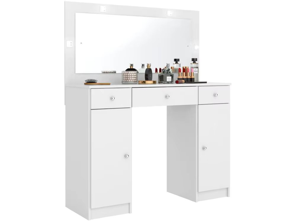 Dressing table Dressing room with Mirror and LED 3 Doors Demóbile Carisma 2 Doors Drawers