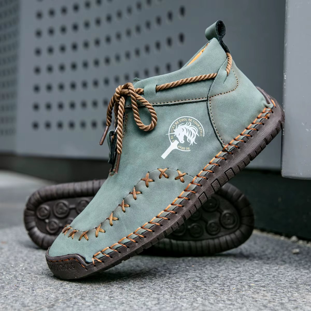 Western Chic Handmade Ankle Boots - Premium Hand-Stitched, Soft Leather, Casual Outdoor Shoes for Women - Comfortable, Durable,