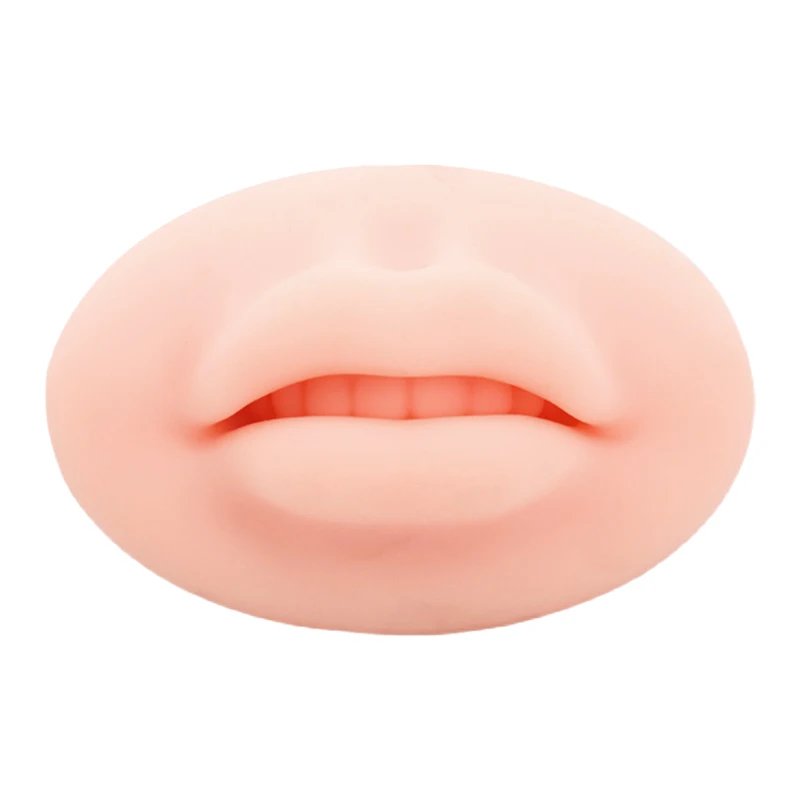 Premium Soft 3D Lips Practice Silicone Skin For Permanent Makeup Artists Human Lip Blush Microblading PMU Training Accessories