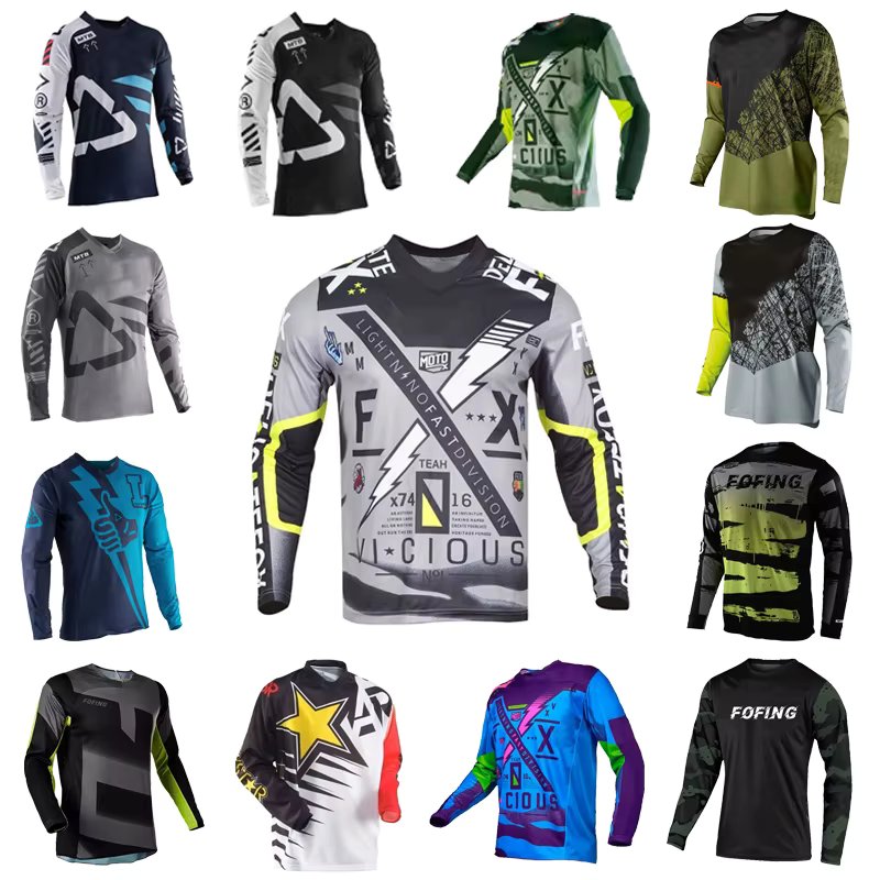 Camiseta De Ciclismo Para Hombre Abbigliamento Ciclismo Uomo Pantalon Motocross Hombre Camisas Deportivas Para Hombre FOFing