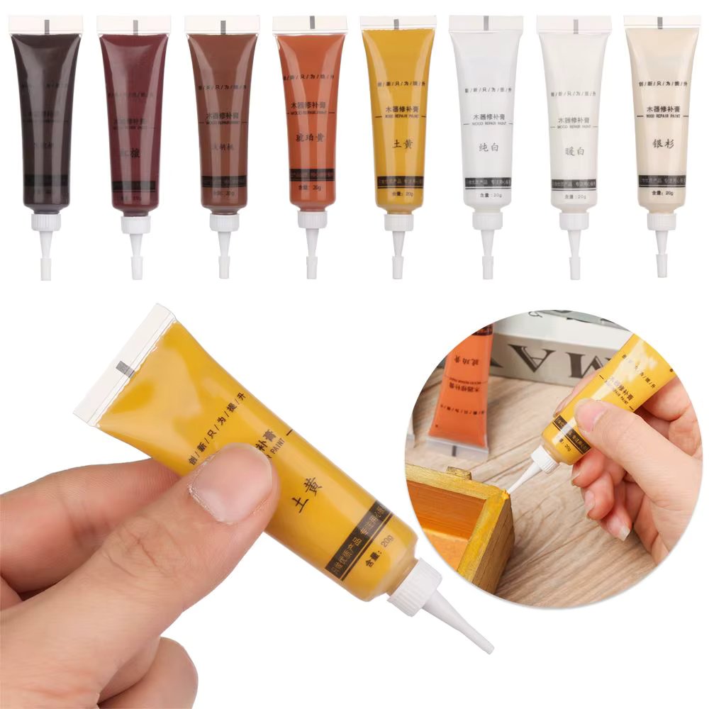 1PC Wood Product Scratch Filler Remover Wooden Furniture Touch Up Tool Marker Pen Cream Wax Repair Polymer Resin Fast Repair