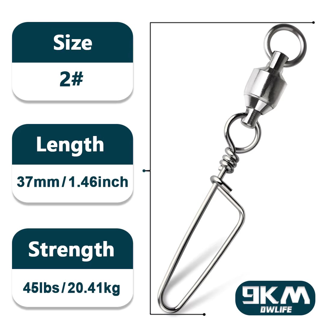 Size2 37mm 45Lbs
