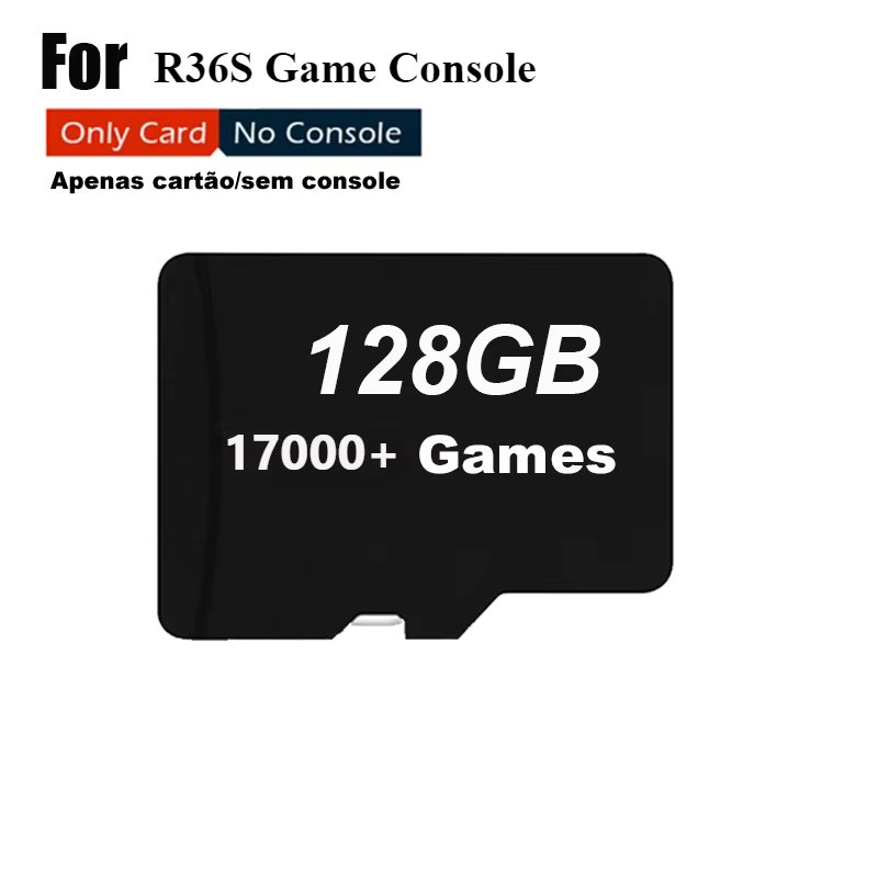 V5 SD Card for R36S Retro Handheld Video Game Console Linux System 3.5 Inch IPS Screen Portable Pocket Video Player 64GB Games