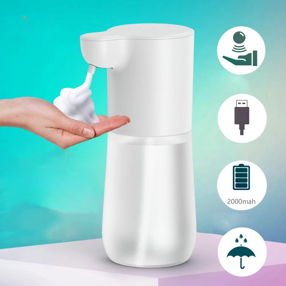 Touchless Automatic Soap Foam Dispenser USB Rechargeable Foam Hand Washer Machine Bathroom Infrared Sensor Soap Dispenser