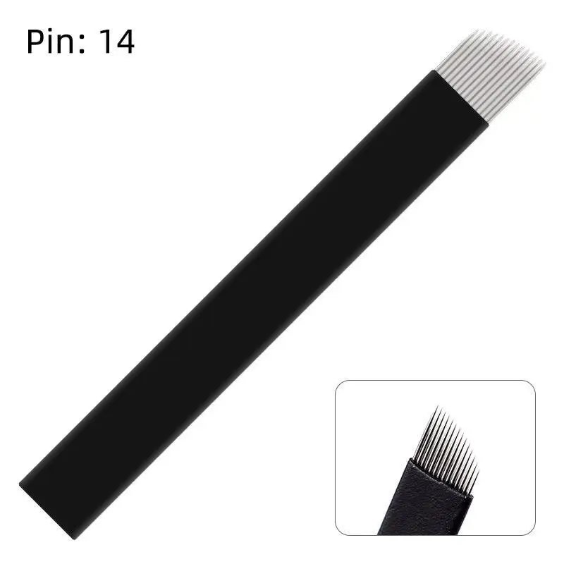 50/20pcs 0.18mm Tebori Blades Microblading Needles Permanent Makeup Eyebrow Tattoo Microblade Manual Tattoo Pen Supplies