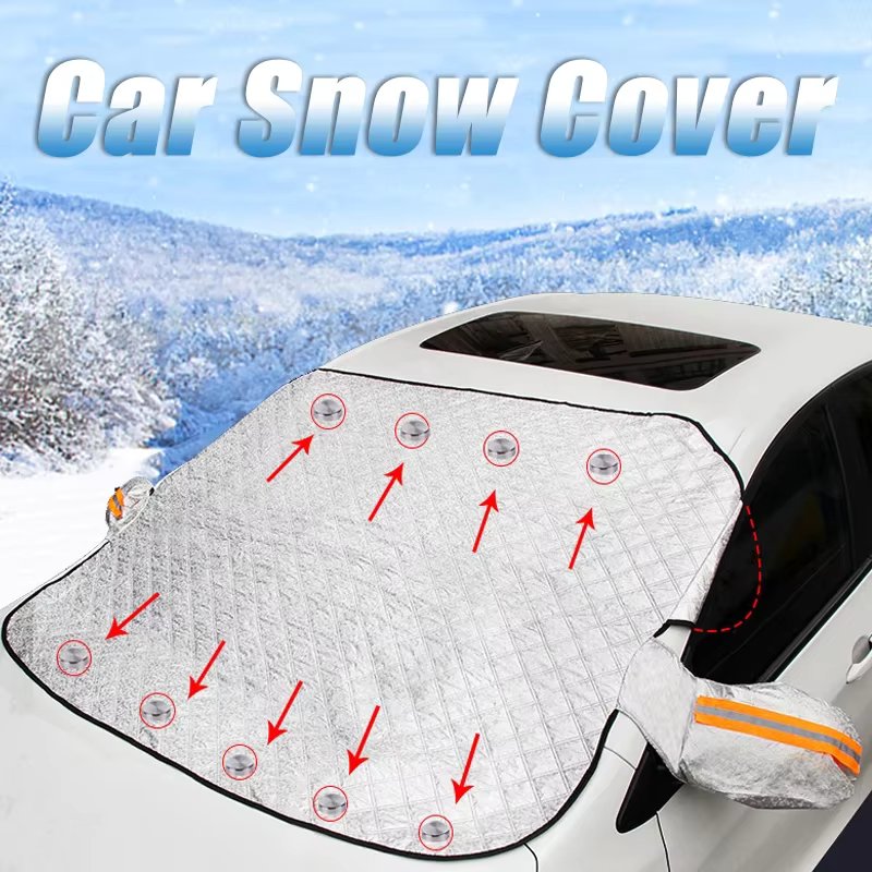 Winter Car Snow Shield Shade Front Windshield Anti-frost Antifreeze Sunshade Cover Sun Shade Protector Auto Exterior Accessories