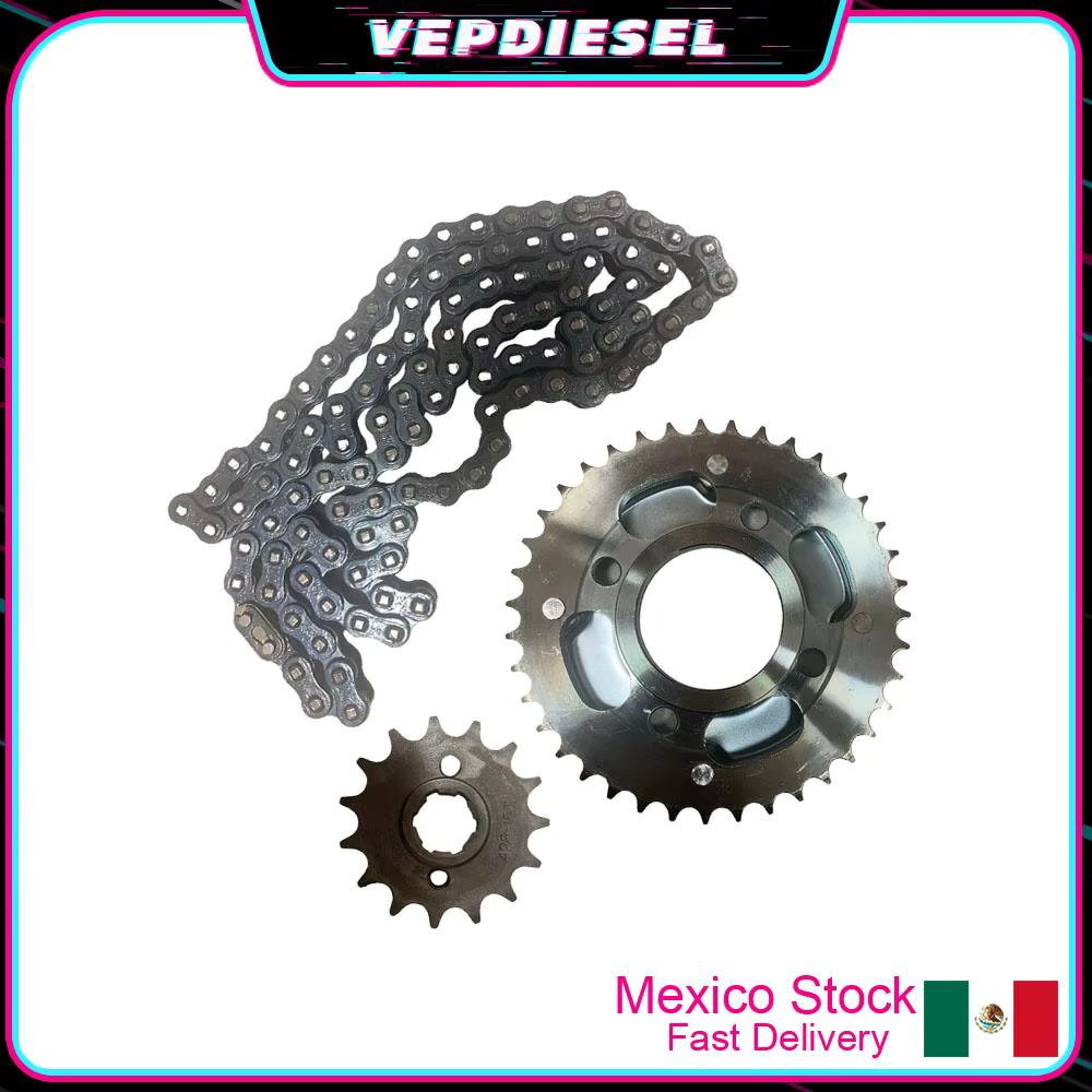 39T-15T-428H-108 New 1 set Enhanced Drag Chain Kit For Italika Dt Ft 150 Gt Gti Gts Good Adaptability Motorcycle Accessories