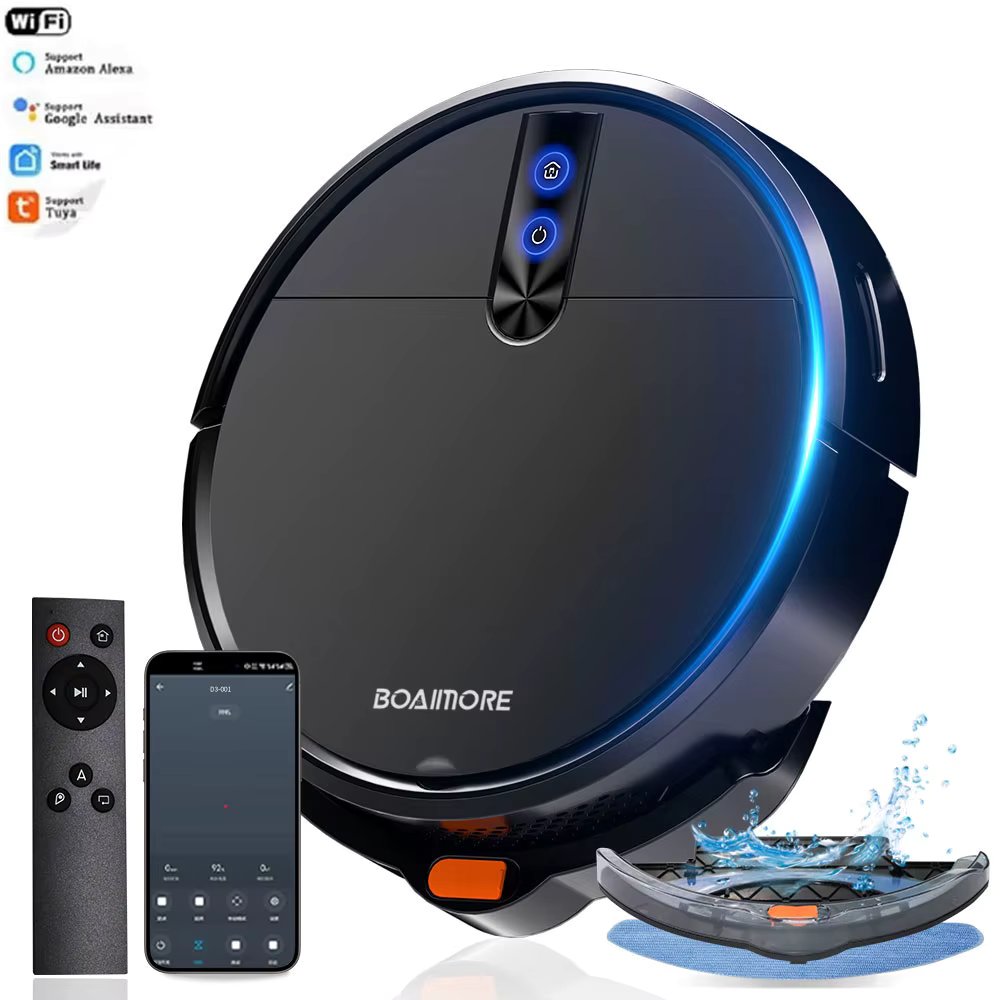 Smart Vacuum Cleaner Robot 3600PA Sweeper Floor Wireless Auto-Recharge Navigation Area On Map Pet Hair For Home Cleaning Robotic