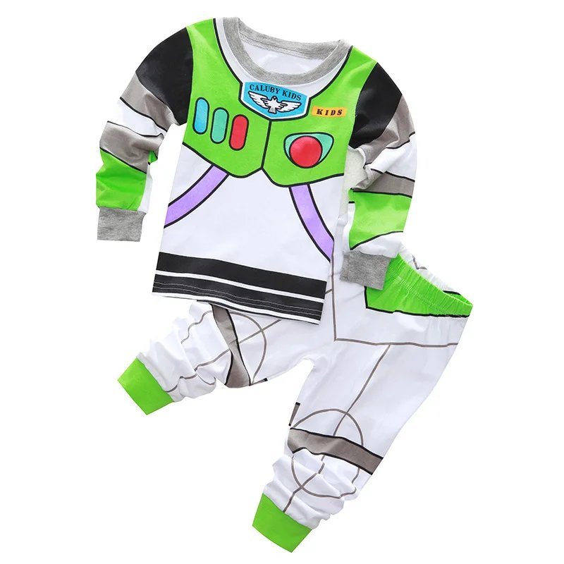 Spring Autumn Children's Mickey Clothing Sets Boys Sleepwear Clothes Kids Iron Man Pajamas Set Baby Girls Cotton Cartoon Pijamas