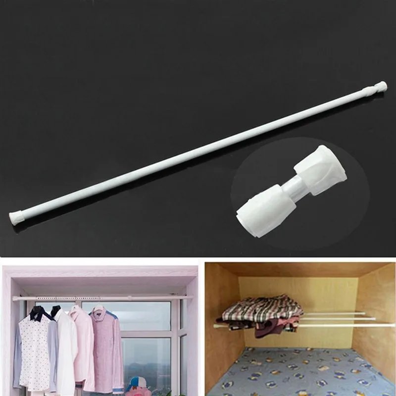 Multi Purpose Household Loaded Hanger Durable Hanging Rods Bathroom Product Extendable Sticks Curtain Telescopic Pole 2024 New