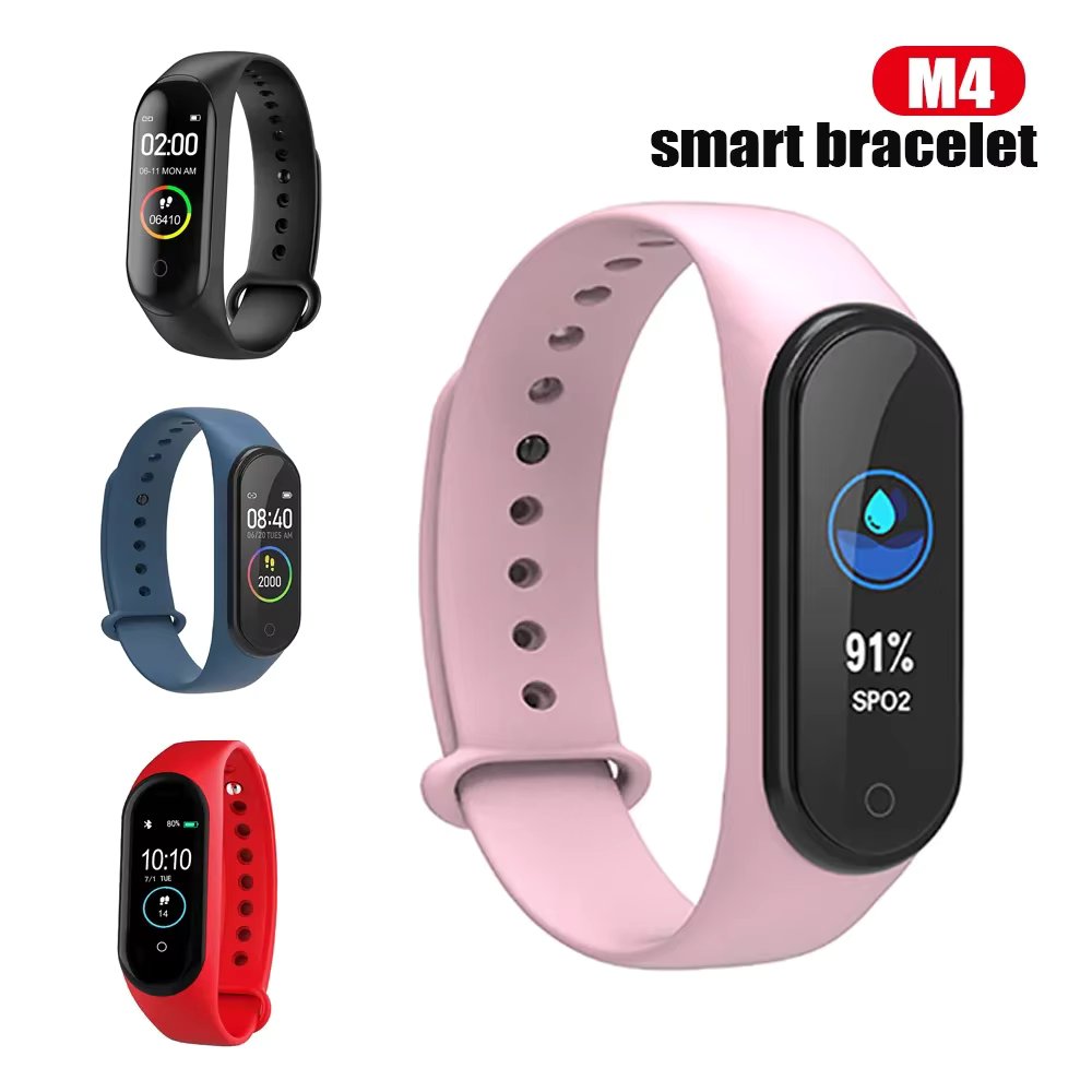 GUM M4 Digital Smart Watch Bracelet for Men Women Smartwatch with Heart Rate Monitoring Calorie Counter Health Sport Tracker