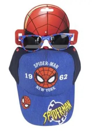 Spiderman cap + glasses