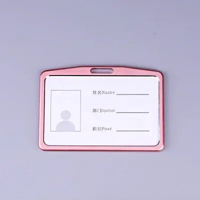Unisex Plastic Aluminium Credit Card Holder Bags Doctor Chest Retractable Badge Reel Work Card Cover Case Name ID Card Clip