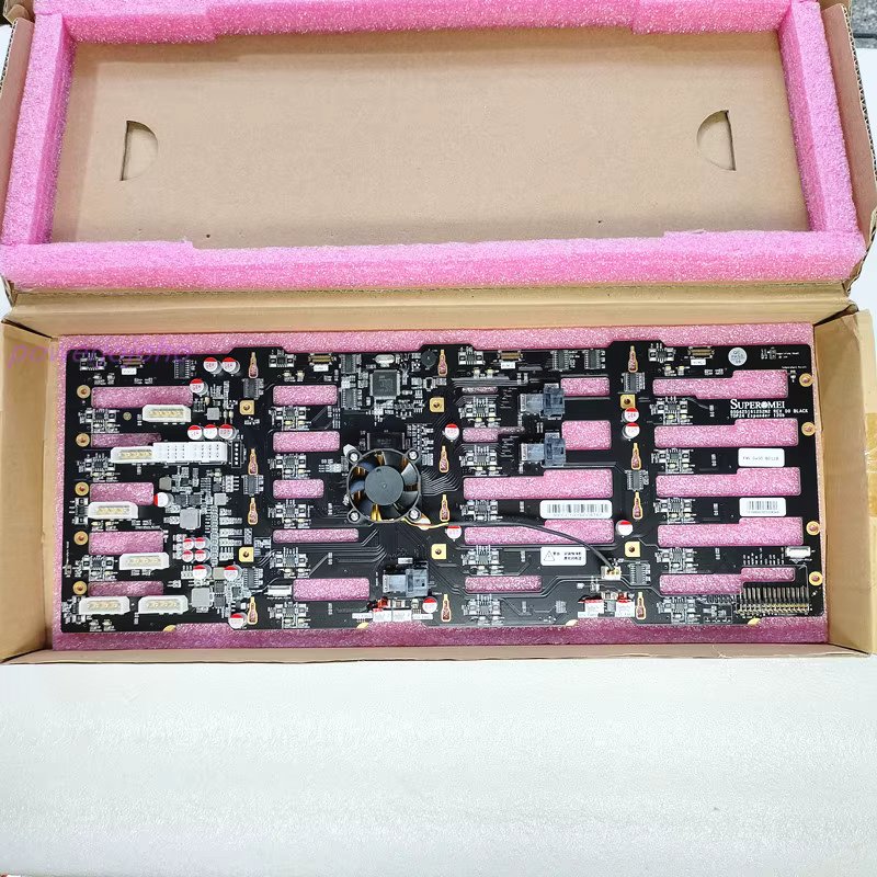 NEW 12GB sas expander backplane with chip support sata and sas HDD 2*SFF8643 interface for TOPLOONG 24bays hot swap chassis