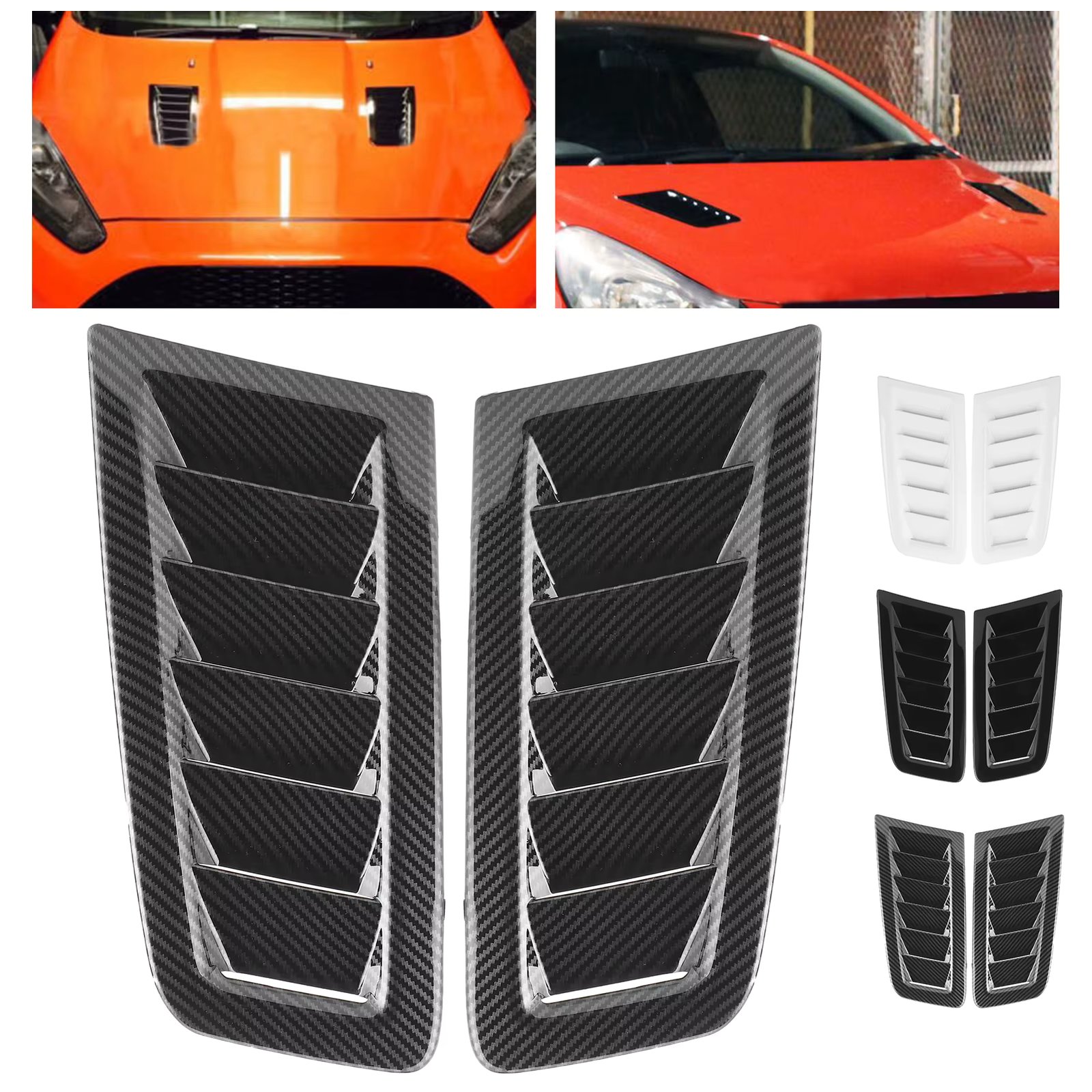 Universal Bonnet Air Vents Engine Hood Car Exterior Parts for Focus RS MK2  Bonnet Vent for RS  Front Bonnet Vent
