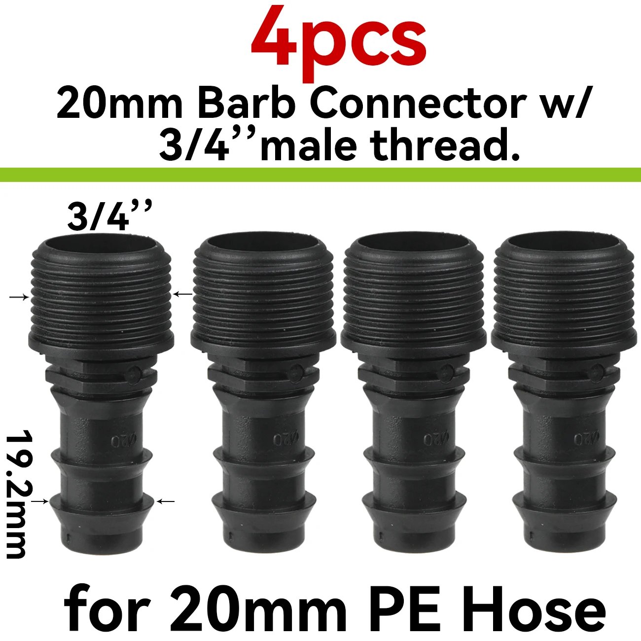 J-20mm-3I4inch-4pcs