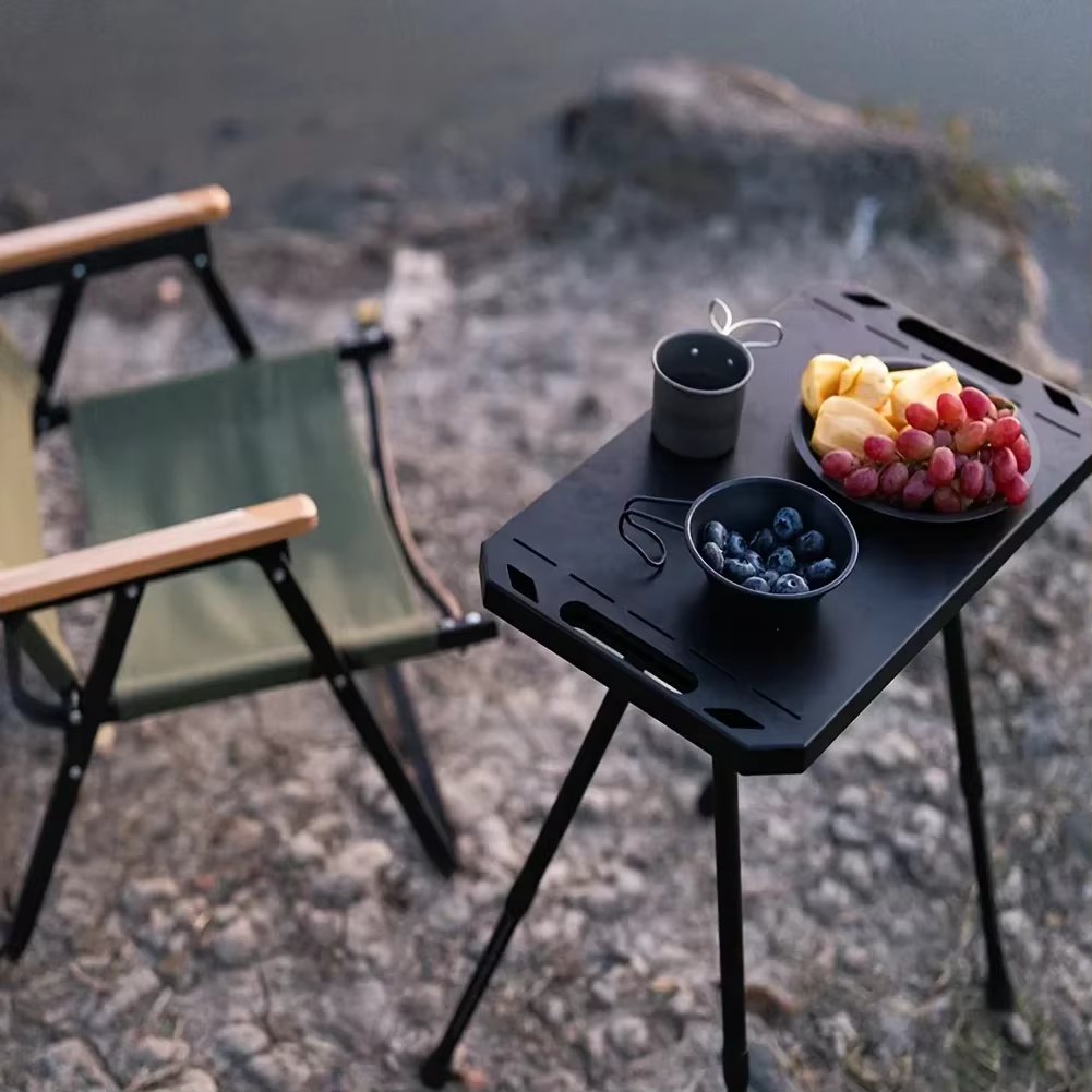 Premium Folding Camping Table - Effortless Setup, Adjustable Height, Ultra-Light Aluminium Alloy for Outdoor Adventures