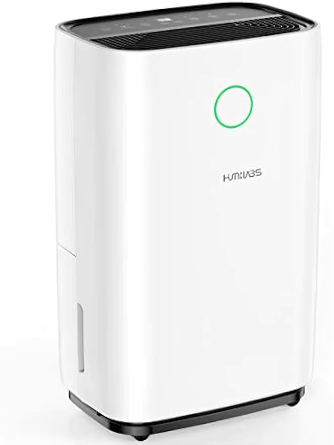 Dehumidifiers for Large Room or Basements, 50 Pint for 4500 Sq.ft Dehumidifier with 135oz Water Tank, Drain Hose and Wheels