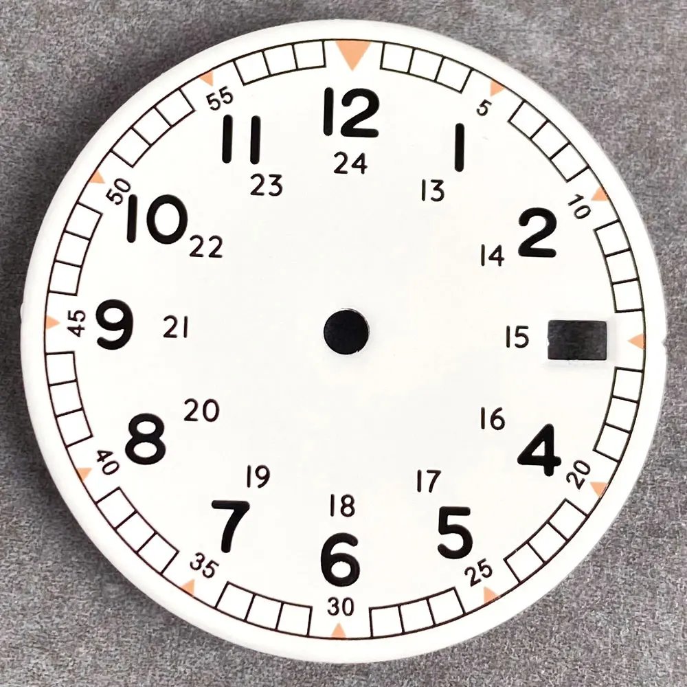 white dial