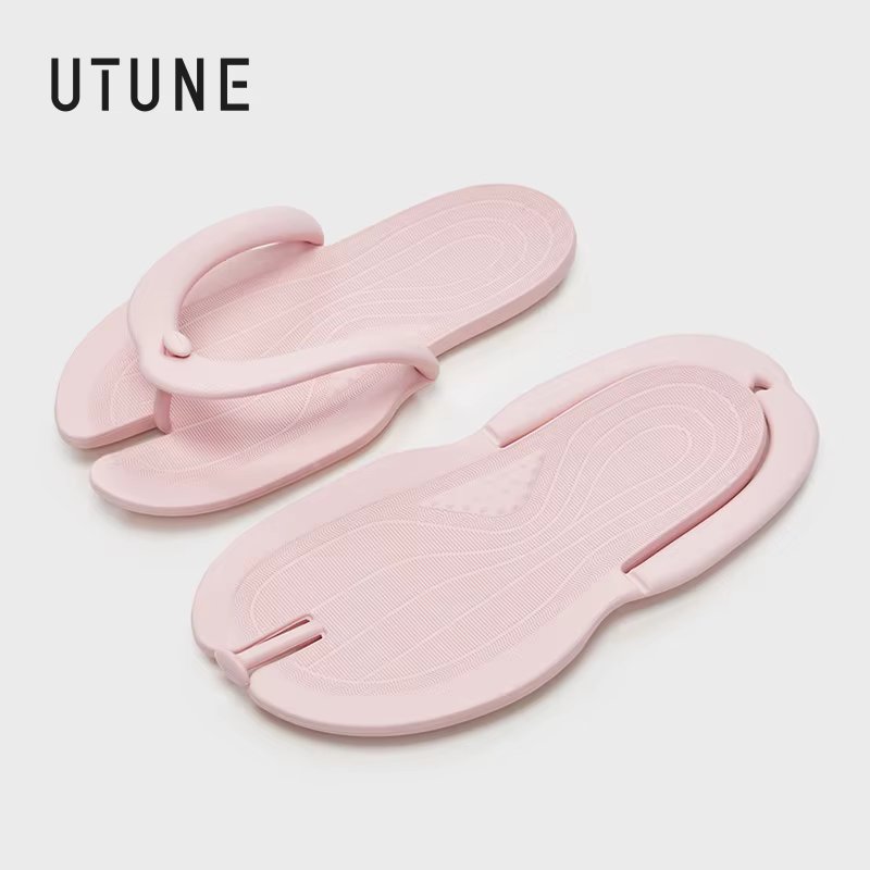 UTUNELightweight Business Slippers for Men and Women Outdoor Beach Massage Flip-Flops Women's Shoes Travel Shoes Home Sandals