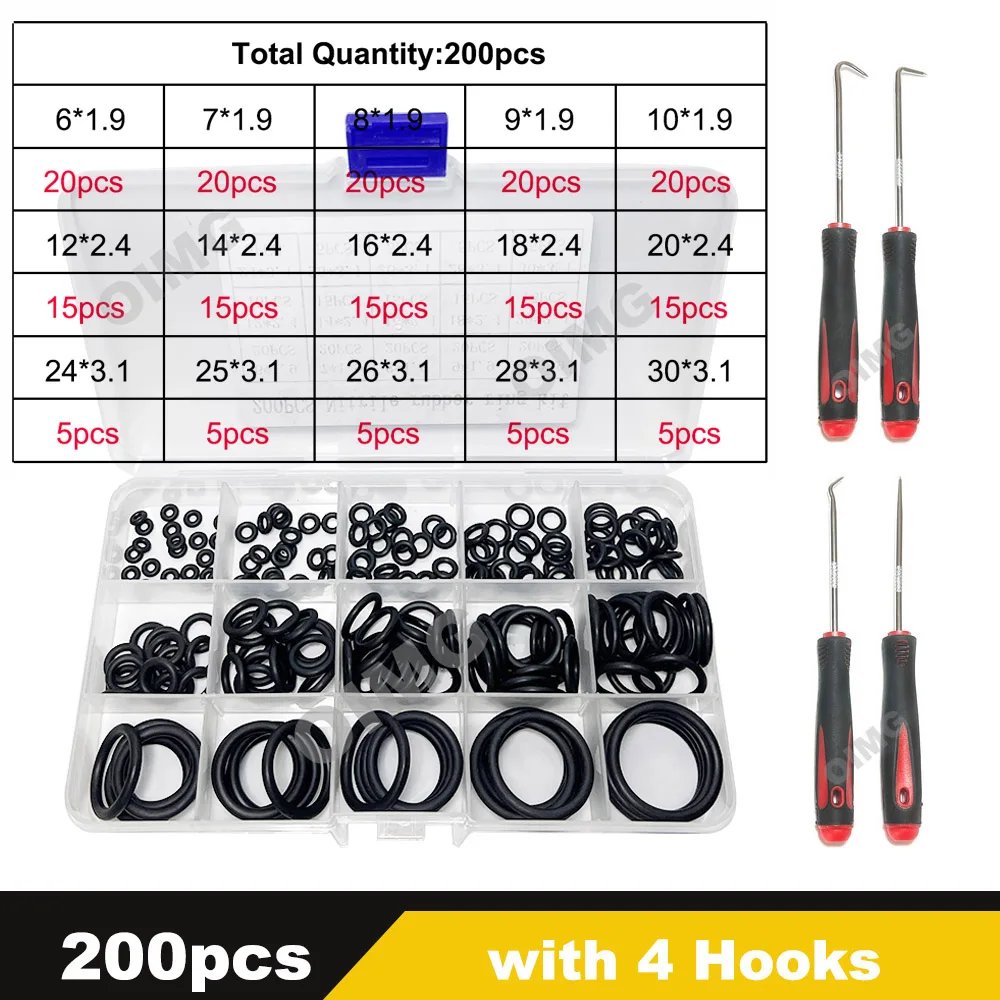 200pcs with hooks
