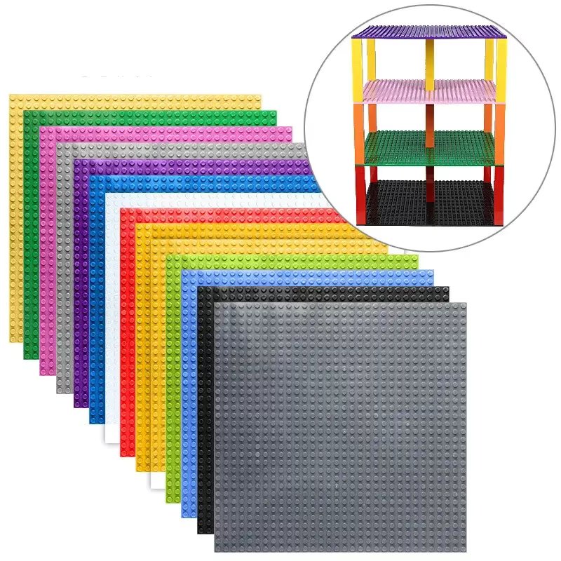 Hot 32*32 Dots Double-sided Baseplates Small Bricks DIY Building Blocks Base Plate ww2 Compatible legoes Parts City Figure