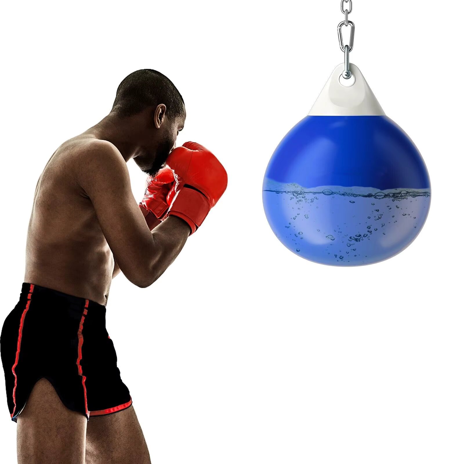 ERGOMASTER Water Punching Bag 52cm Boxing Aqua Bag 70 kg Heavy Punch Bag W/Adjustable Chain