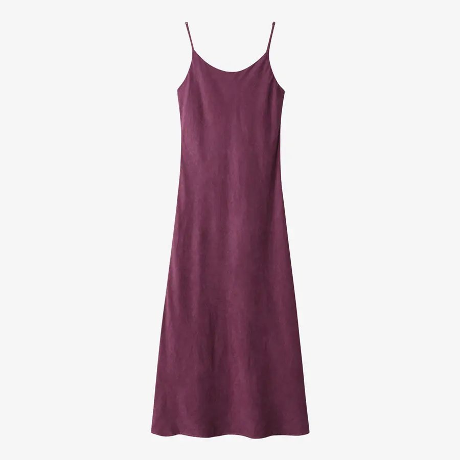 Plum cupro dress