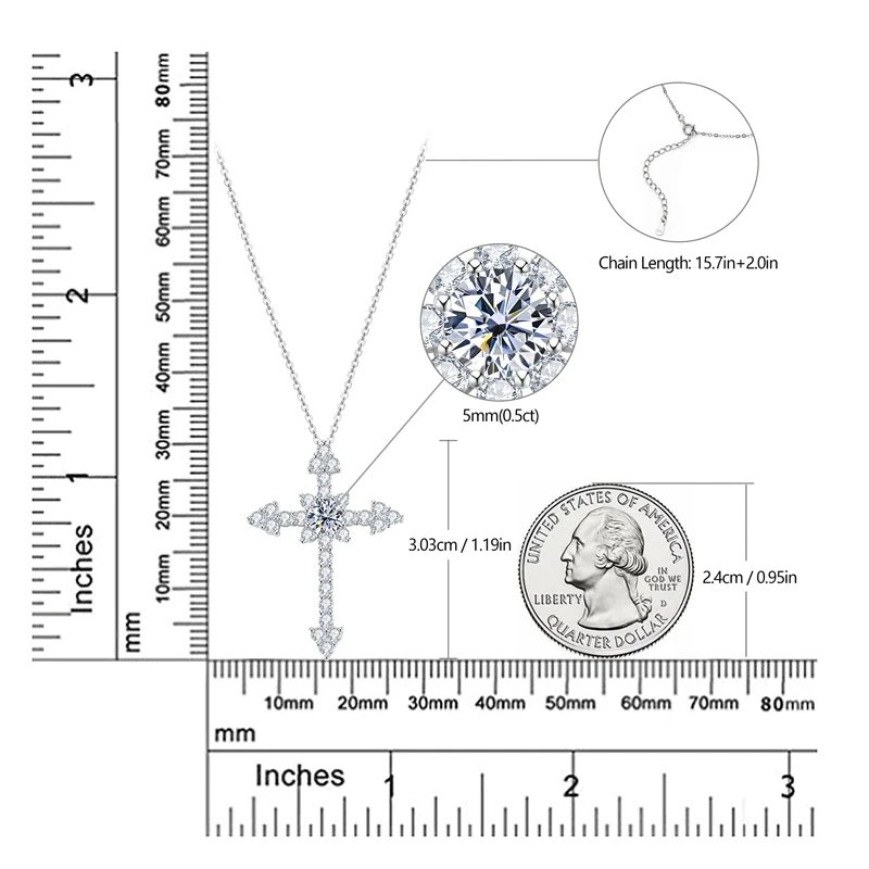5.0mm moissanite
