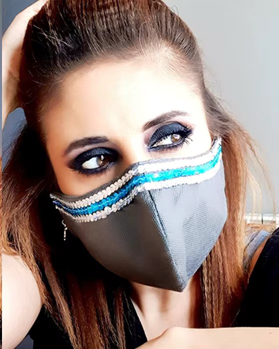 Strip Blue Silver