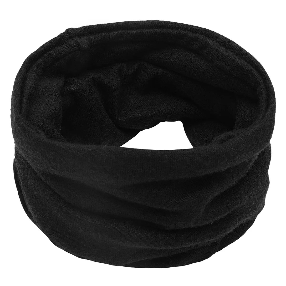 Knitted Neckerchief For Women Men Autumn Winter Solid Color Pullover Knitting Scarf Casual Outdoor Soft Warm Neck Collar Scarves