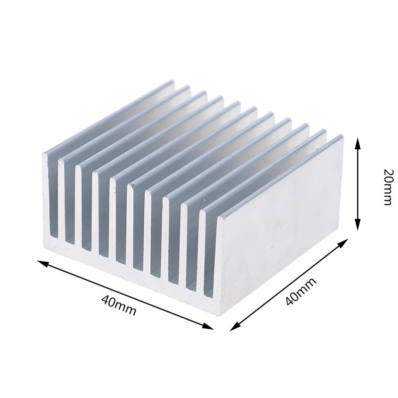 Aluminum Alloy Heatsink Cooling Pad For High Power LED IC Chip Cooler Radiator Heat Sink 4 sizes 100×40×20mm 100×100×18mm