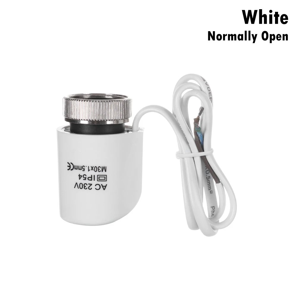 1Pcs 230V NO NC Electric Thermal Actuator Valve Head For Normally Open  Floor Heating Radiator Thermostat Manifold Closed