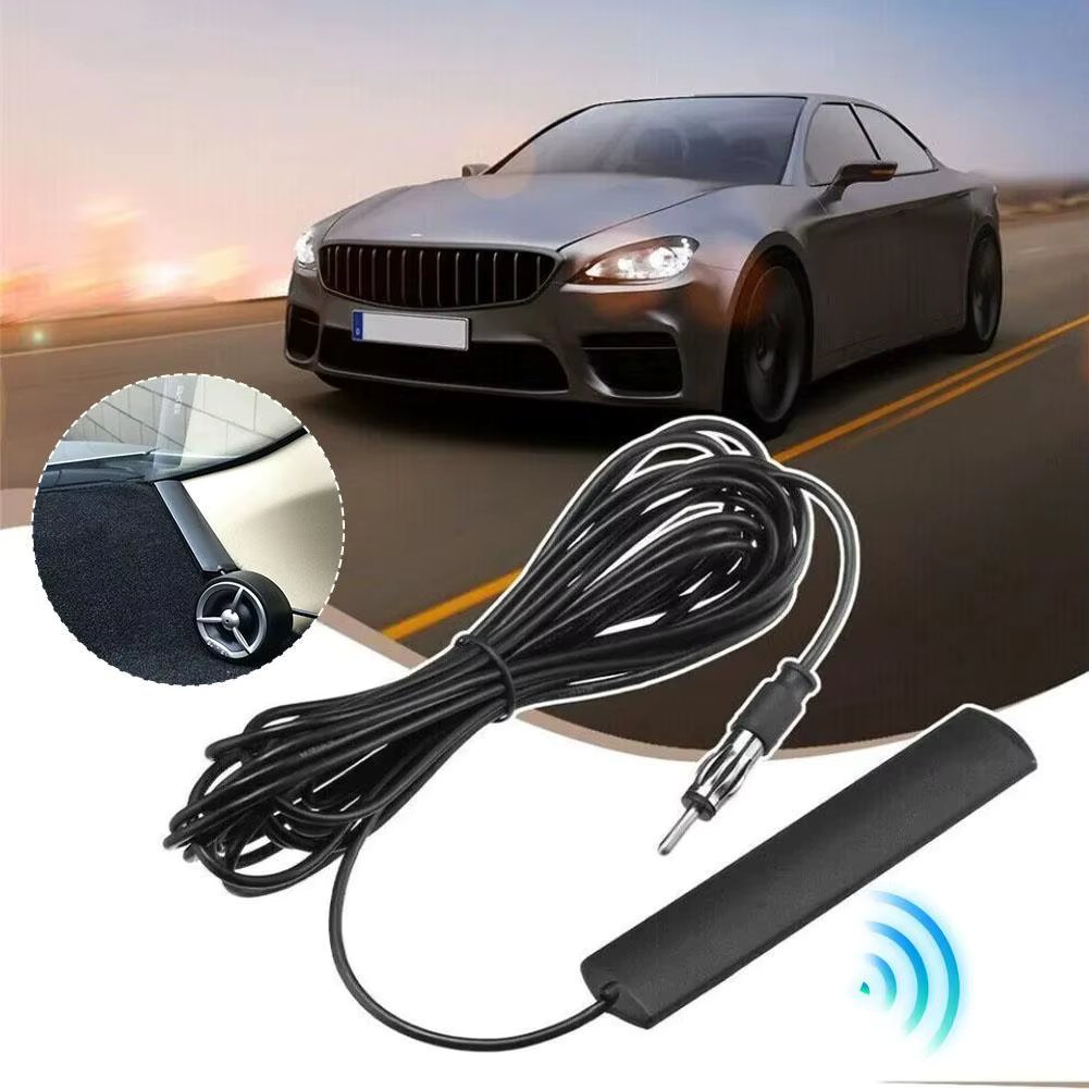 DC 5-12V Car Radio FM Antenna Universal Auto 2M Length Signal Amp Amplifier Marine Car Vehicle Boat RV Signal Enhance Device