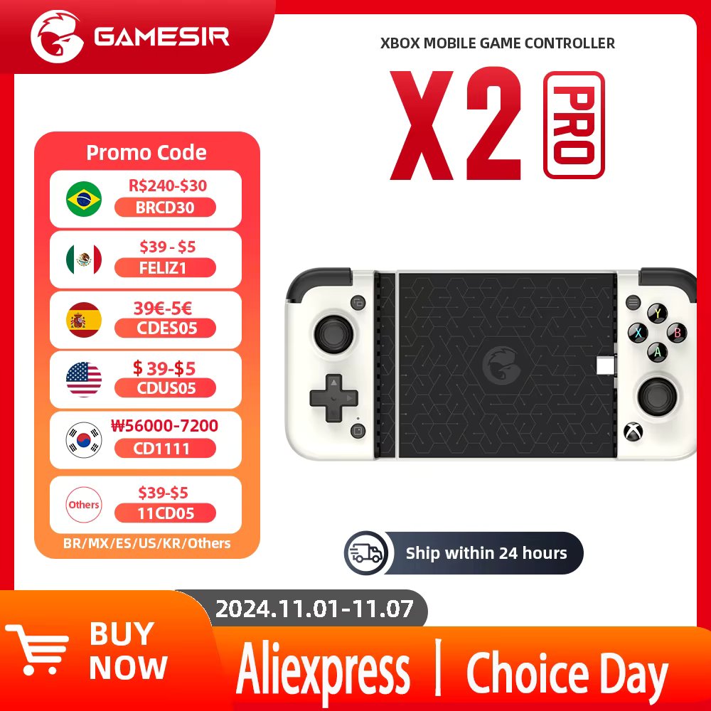 Original GameSir X2 Pro Xbox Android Phone Gamepad Mobile Type C Wired Controller Officially Licensed by Xbox for Cloud Gaming