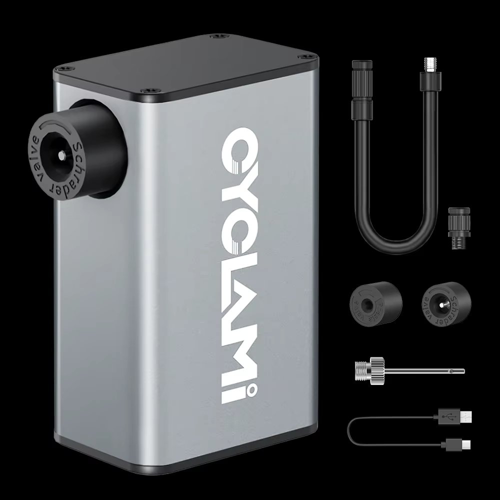 CYCLAMI A3 Mini Electric Air Pump Portable Bicycle Cordless FV AV Inflator Presta Schrader Valve Outdoor Road MTB Bike Aluminum