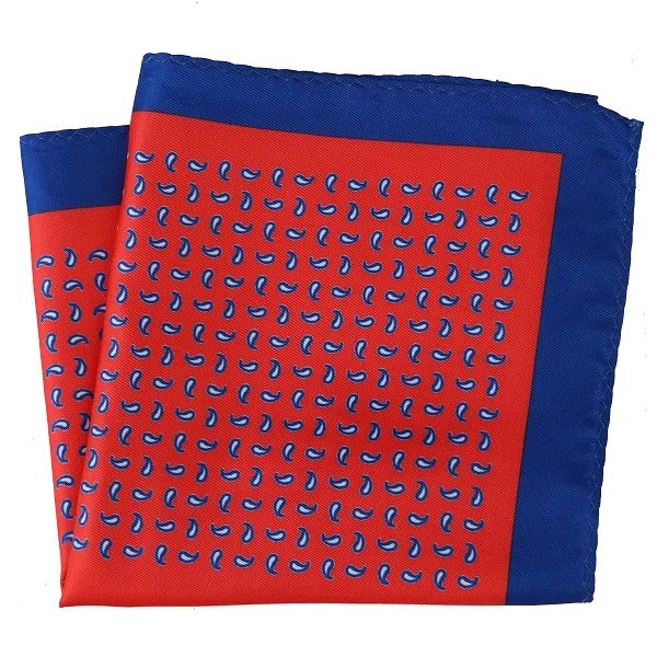 Tailor Smith New 30x30cm Pocket Square Paisley Pocket Square Fashion Men Handkerchief Floral Strip Handkerchief Pocket Men