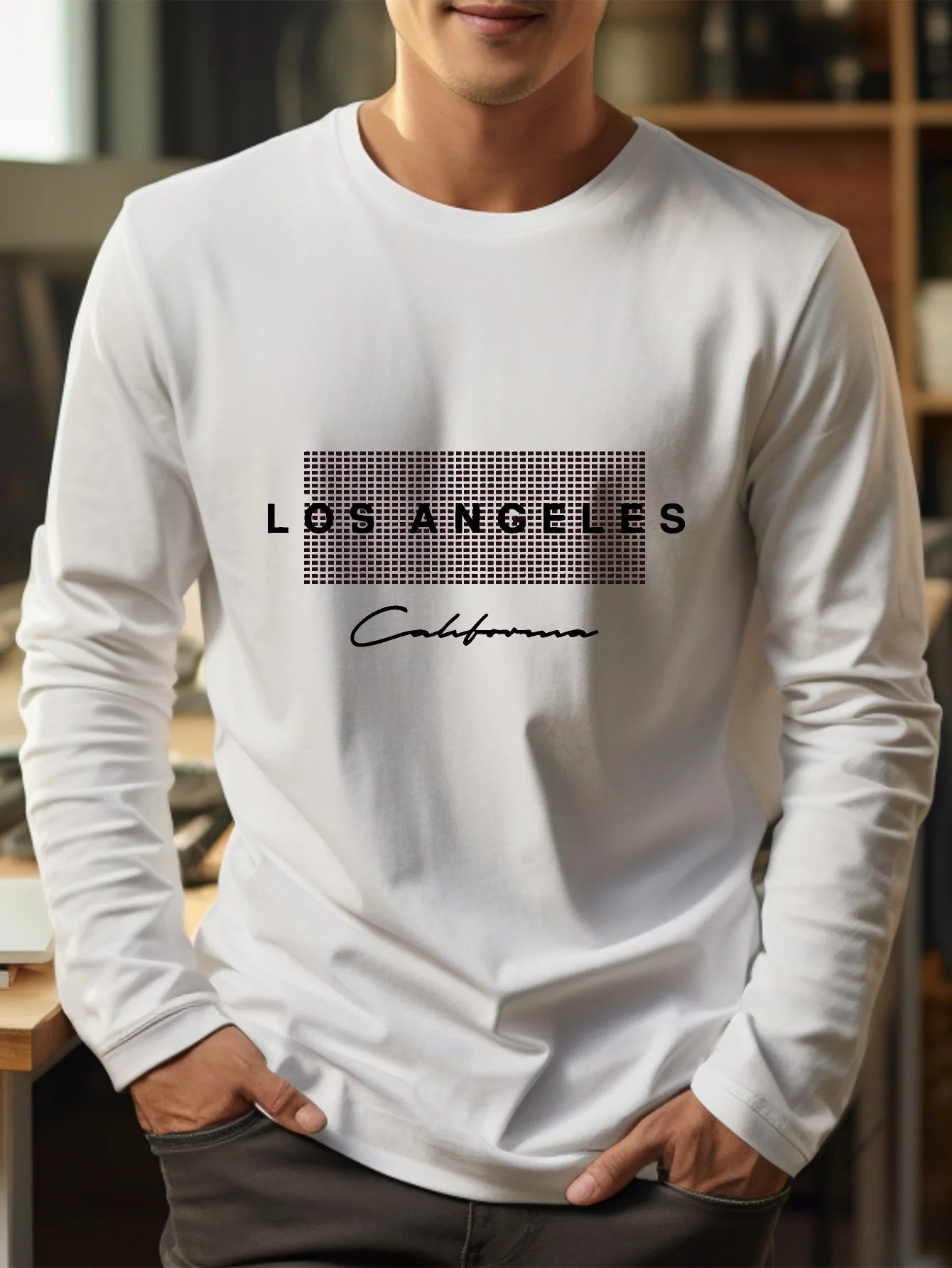 long sleeve white