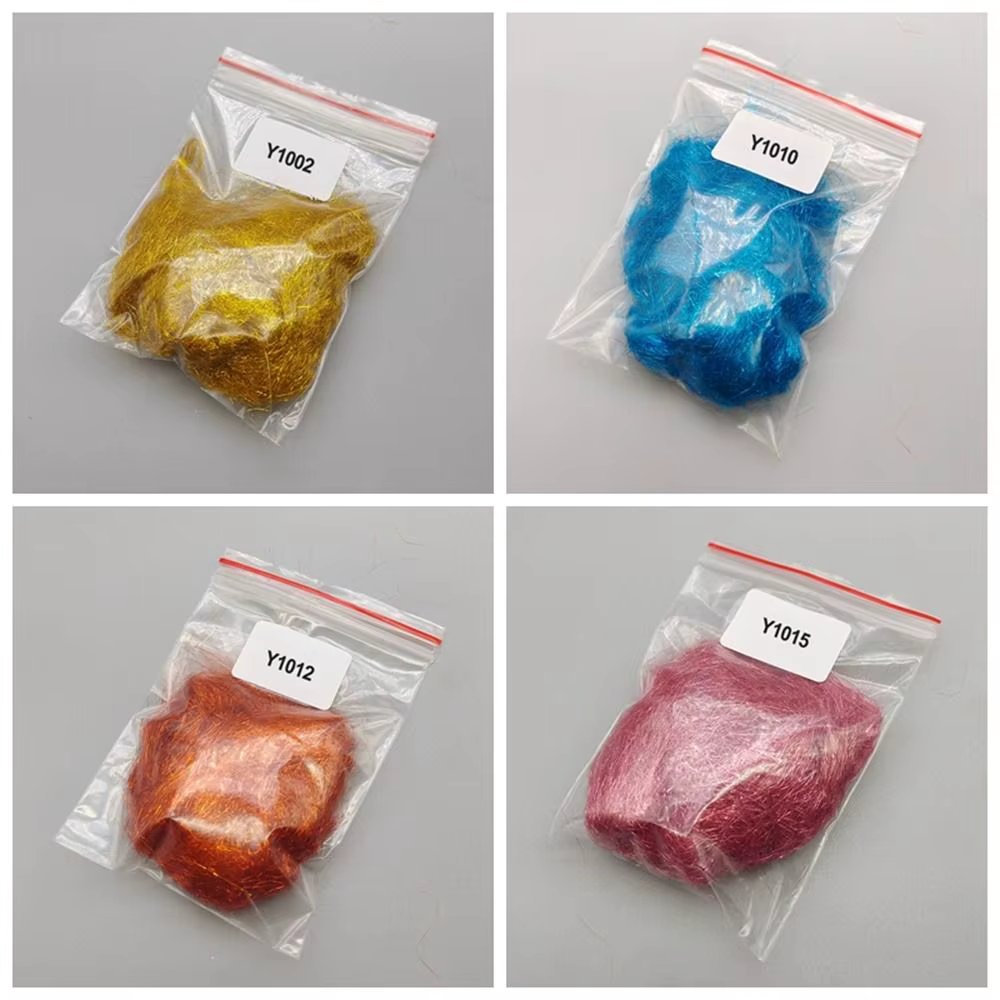 Fly Tying Material Ice Dubbing DIY Baitfish Streamer Synthetic Fibers Scud Dub Thin Flash Ice Wing Nymph