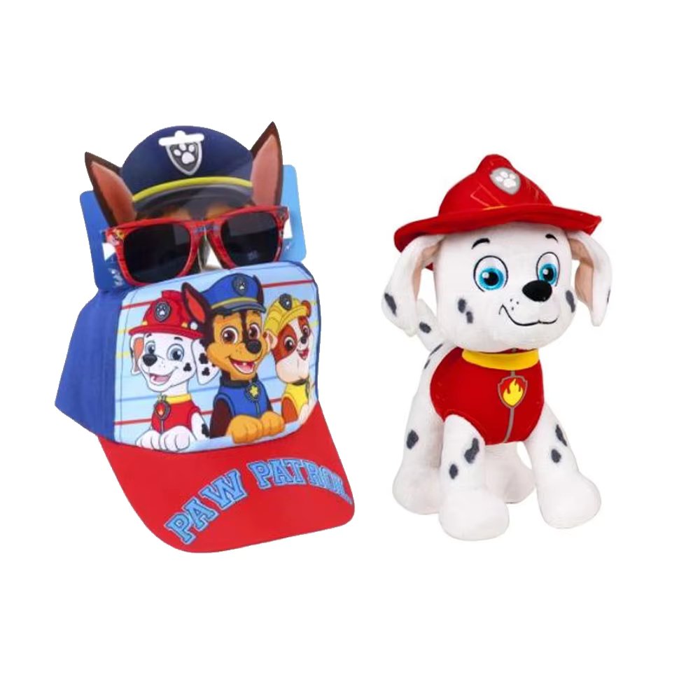 Gift SET PAW PYTROL cap + glasses + Plush Toy 20CM