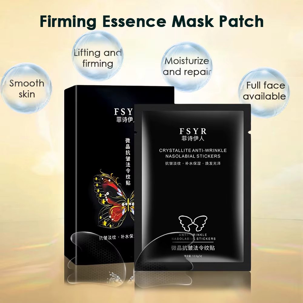 5Pair Face Care Mask Frown Lines Removal Gel Patch Nasolabial Folds Facial Forehead Anti-Wrinkle Mask Anti-Aging Eye Sticker Pad