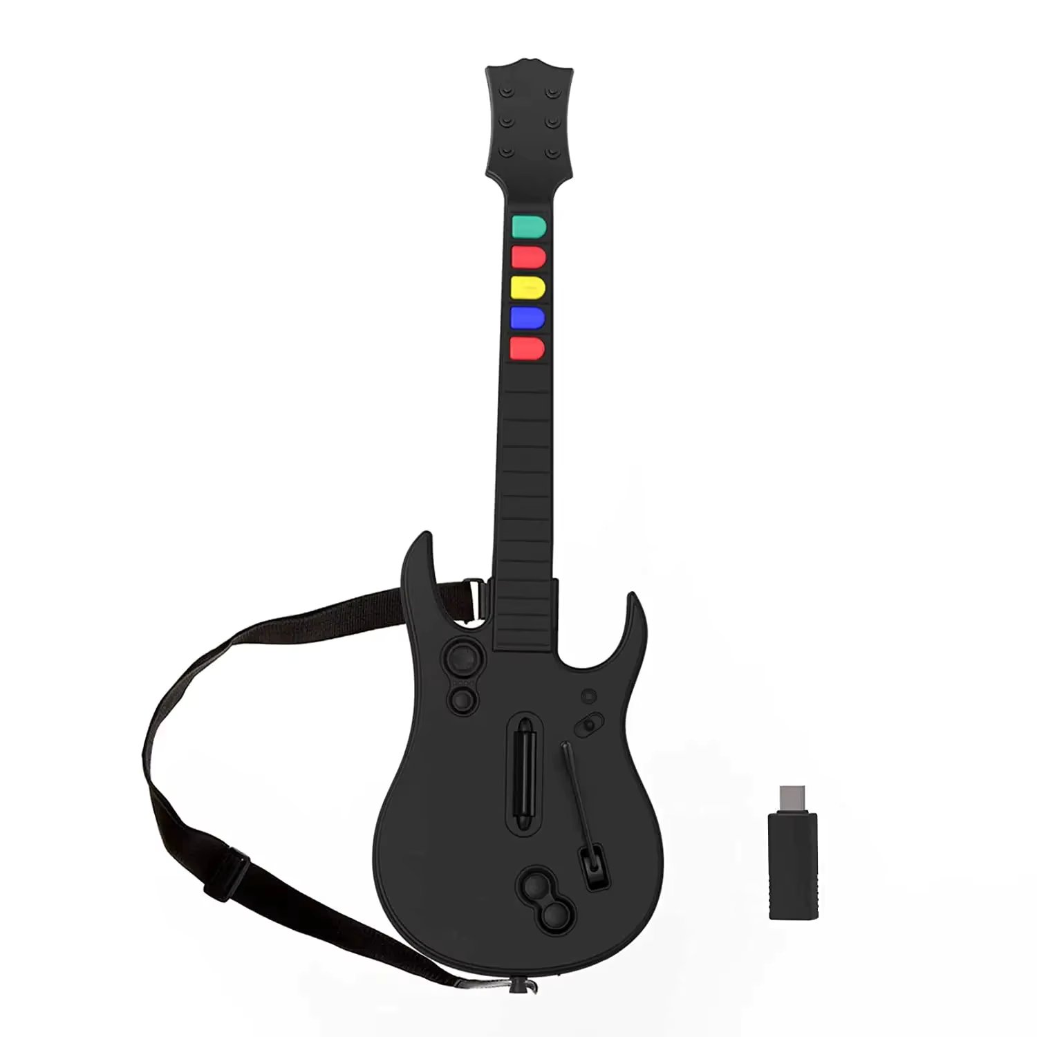 DOYO 2.4G Wireless Guitar Hero Controller for PC PS3 Compatible With Clone Hero Rock Band Games Remote Joystick Console