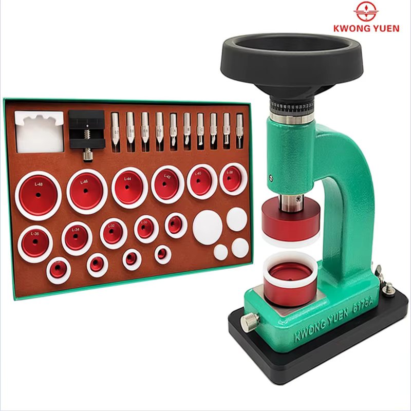 Kwong Yuen Watch Repair Tool Kit 6175A Cover Lever Bottom  Dismantle Watch Ring Press Glass  Band for Watchmaker