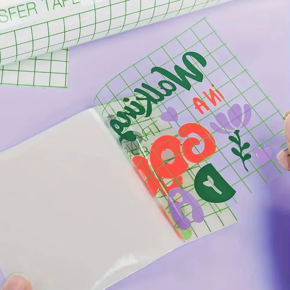 Premium Vinyl Transfer Tape, Clear Transfer Paper For Adhesive Vinyl, Standard and Strong Adhesion for Cricut & Silhouette